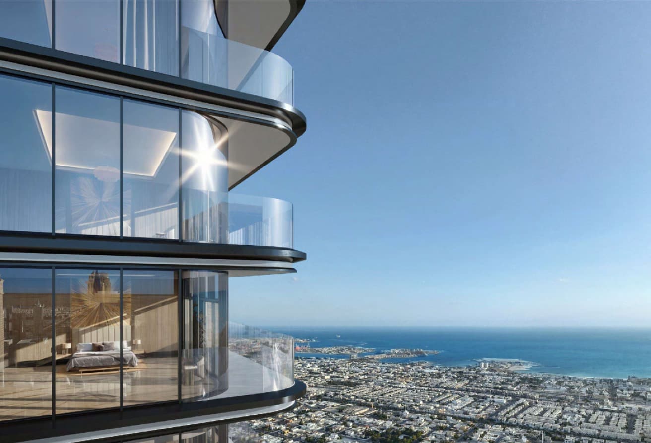 Branded 2BR | High Floor | Sea View | Trump Tower